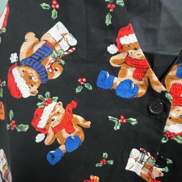 Vintage Christmas Bears Vest Sz Medium Nut Cracker - Picture 3 of 3